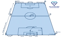 Kích thước sân bóng đá 11 người theo tiêu chuẩn FIFA
